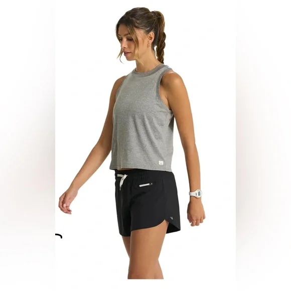 Vuori NWT Energy Tank Top in Heather Grey - Picture 2 of 7